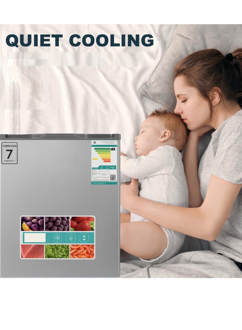 جنرال لاينز ثلاجة باب واحد  - 3,1 قدم - 93 لتر - 220 فولت - سلفر - GLR89D1D - Image 4